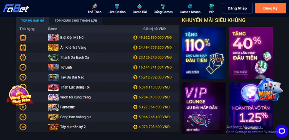 Casino Trực tuyến VJ999